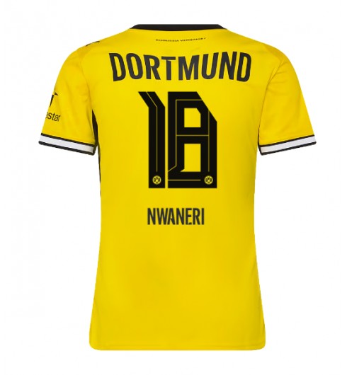 Borussia Dortmund Ethan Nwaneri #18 Kotipaita Naisten 2026-27 Lyhythihainen Borussia Dortmund Ethan Nwaneri #18 Kotipaita Naisten 2026-27 Lyhythihainen